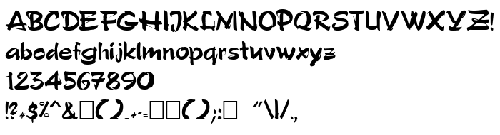 Die Vorschau der Schrift Stylo Bold