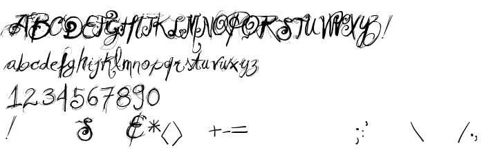 Die Vorschau der Schrift Vtks Relaxing Blaze