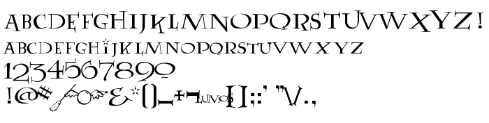 Die Vorschau der Schrift Lumos