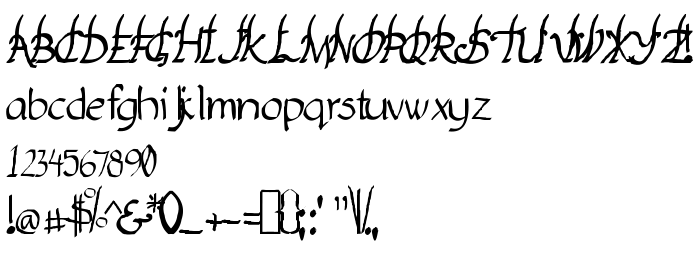 Die Vorschau der Schrift Yakap