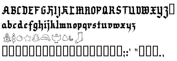 Die Vorschau der Schrift Very Christmess