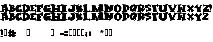 Die Vorschau der Schrift Kleptomaniac