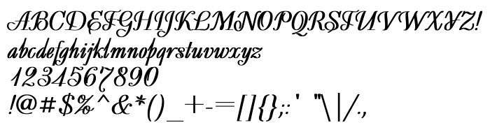 Die Vorschau der Schrift Decor Bold
