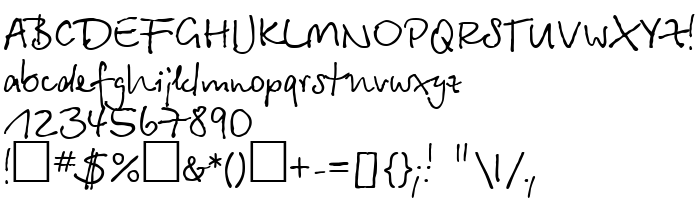 Die Vorschau der Schrift BetinaScript