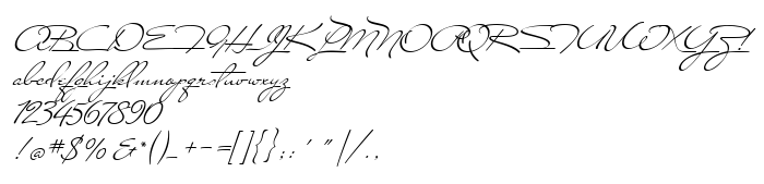 Die Vorschau der Schrift Carolina