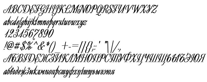 Die Vorschau der Schrift Decor Condensed Bold Italic