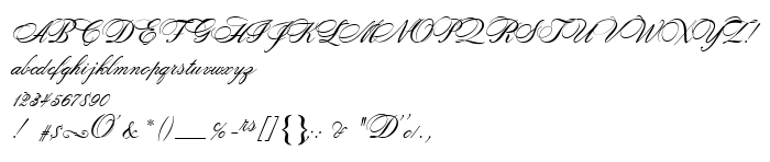 Die Vorschau der Schrift Rosamunda Two