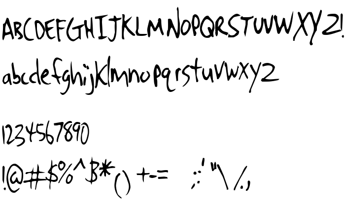 Die Vorschau der Schrift Denrito