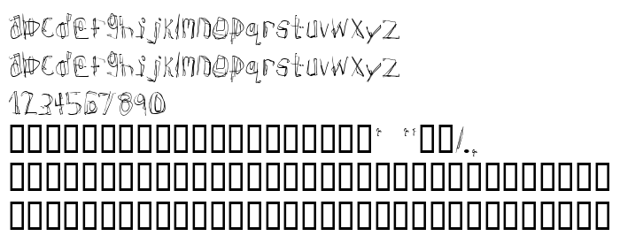 Die Vorschau der Schrift Donner