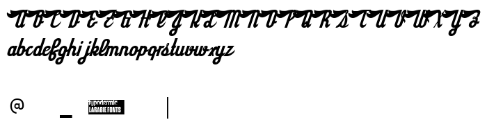 Die Vorschau der Schrift Sloe Gin Rickey