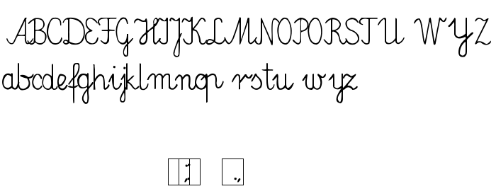 Die Vorschau der Schrift Elementarz