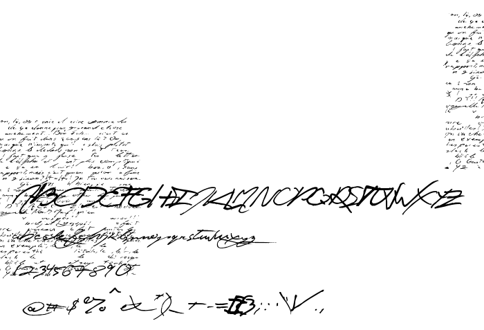 Die Vorschau der Schrift jey