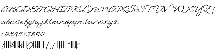 Die Vorschau der Schrift LoosieScript