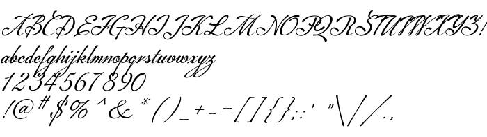 Die Vorschau der Schrift Machia