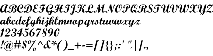 Die Vorschau der Schrift Wrexham Script