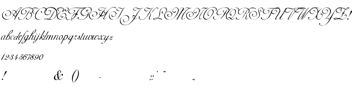 Die Vorschau der Schrift AdineKirnberg-Script