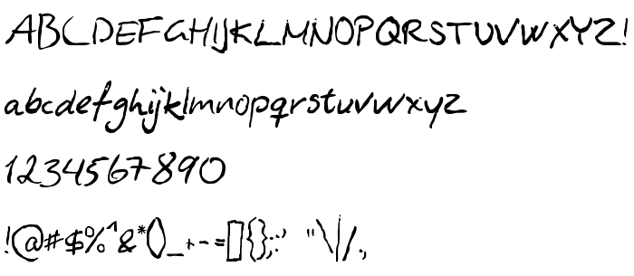 Die Vorschau der Schrift Asphyxiate Asphyxiate Regular