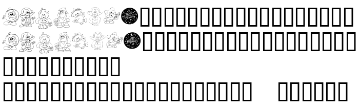 Die Vorschau der Schrift KR Lil Ween Dings