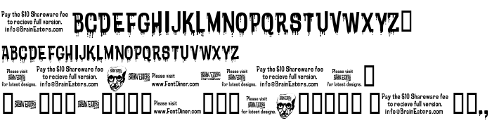 Die Vorschau der Schrift Bloodytronic SW