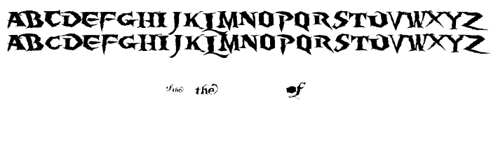 Die Vorschau der Schrift Burning Wrath