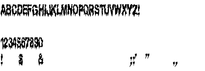Die Vorschau der Schrift GhostBayou