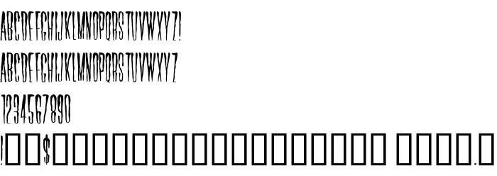 Die Vorschau der Schrift Horror Hotel