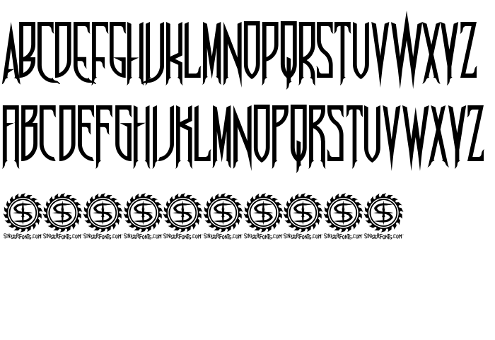 Die Vorschau der Schrift Nosferotica
