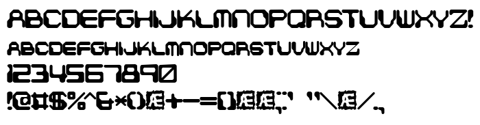 Die Vorschau der Schrift Chintzy CPU BRK