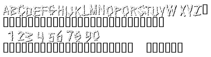 Die Vorschau der Schrift KR Bamboo
