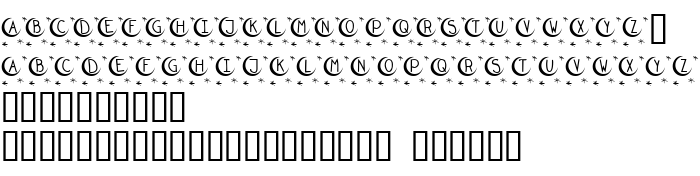 Die Vorschau der Schrift KR Twinkle