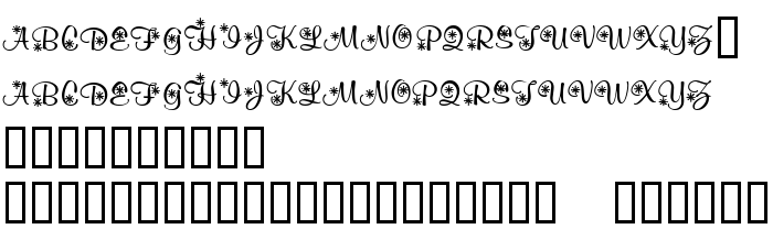 Die Vorschau der Schrift KR Snowflake 2