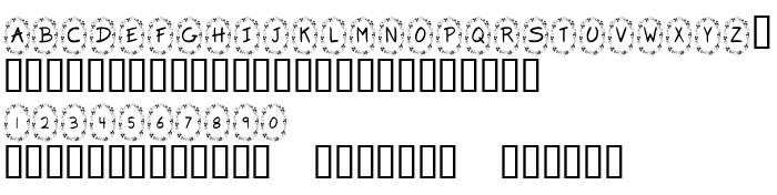 Die Vorschau der Schrift KR Clover