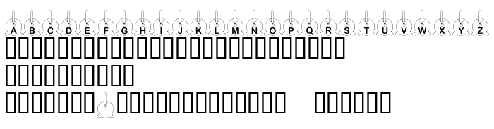 Die Vorschau der Schrift KR Caramel Apple