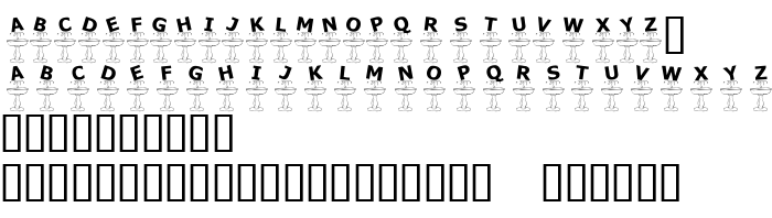 Die Vorschau der Schrift KR Fountain