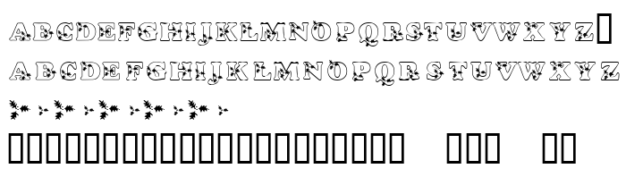 Die Vorschau der Schrift KR Holly