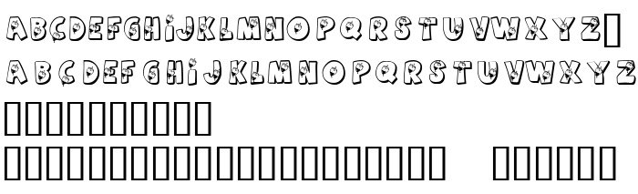 Die Vorschau der Schrift KR Summer Candy