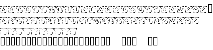 Die Vorschau der Schrift KR Butterfly Two