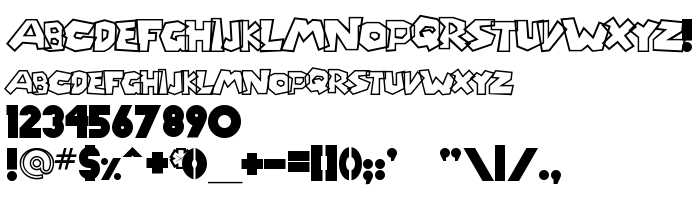 Die Vorschau der Schrift Chlorinap
