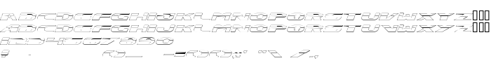 Die Vorschau der Schrift Excelerate Outline
