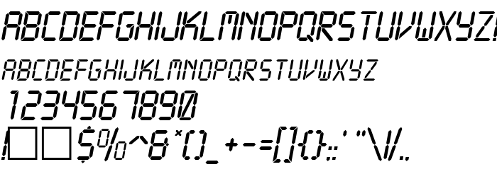 Die Vorschau der Schrift Crystal