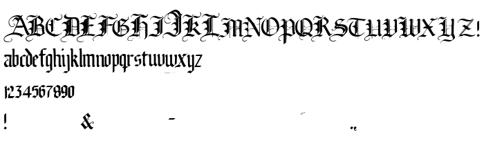 Die Vorschau der Schrift Broken Planewing