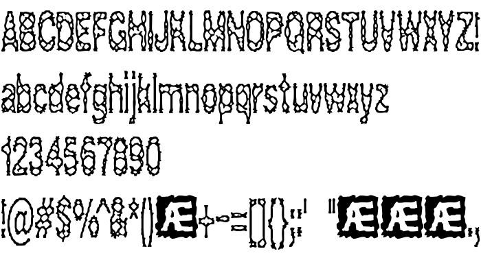 Die Vorschau der Schrift Acid Reflux (BRK)