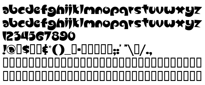 Die Vorschau der Schrift Slugfest