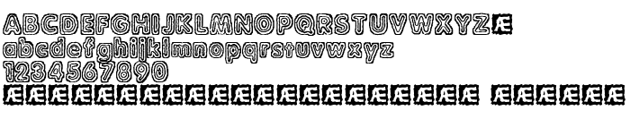 Die Vorschau der Schrift Raydiate (BRK)