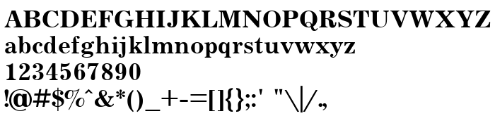 Die Vorschau der Schrift UkrainianJournal Bold