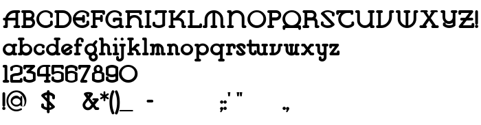 Die Vorschau der Schrift VlaanderenRound