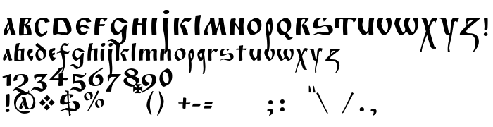 Die Vorschau der Schrift Fita_Poluustav