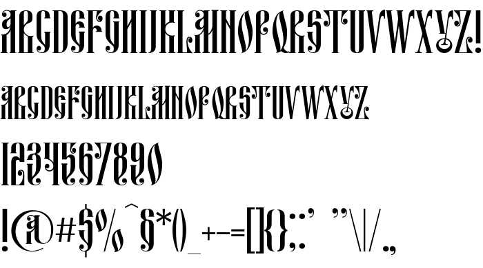 Die Vorschau der Schrift Fita_Vjaz
