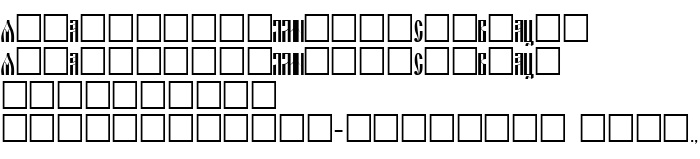 Die Vorschau der Schrift Slavjanic Normal
