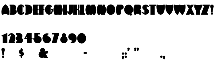 Die Vorschau der Schrift Flatiron